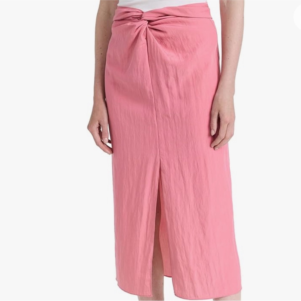 New Pink Vince Skirt with Knot Detail